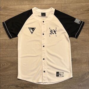 Ninth Hall Black and White Baseball Shirt